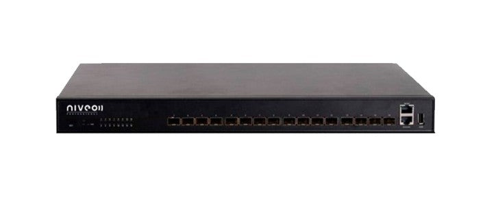 Niveo Professional N10GSM16 | Ethernet Switch, 16-Port, 10G SFP+ Port Configuration, Managed, SFP+ Power Supply