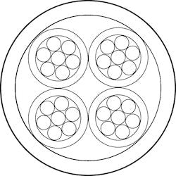 Northern N1804-1006-0151 | 18-4C Stranded Bc Pvc Unshielded - Cmr - White - 500' Reel