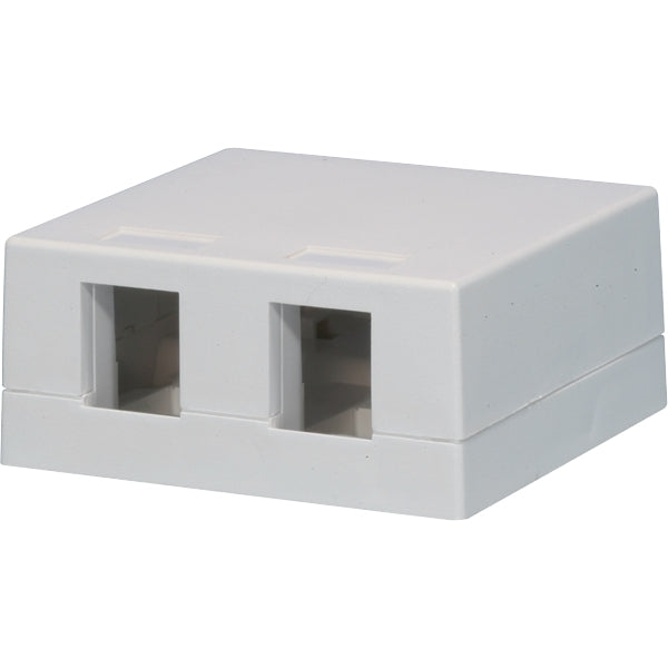 Northern NSMB2WH | Box, Plastic, 1Gang, 2Port, White