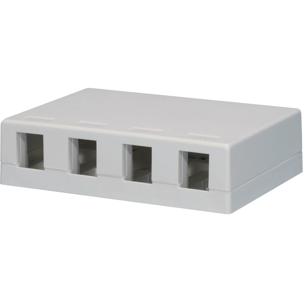 Northern NSMB4WH | Box, Plastic, 1Gang, 4Port, White