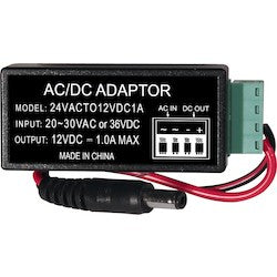 Northern Video 24VACTO12VDC1A | 24Volt Ac To 12Volt Dc Converter - 1Amp Max Output