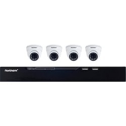 Northern Video N3NVR4KIT4C | N3 Series 4Ch Nvr Kit With 4Ch 2Tb Nvr And 4X 2.8Mm 4Mp Eyeball Cameras