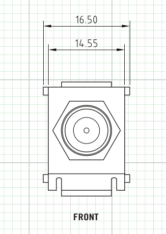 Northern NFKY1GHZWH | F Keystone Insert 1Mhz White, Fmale F-Connector Insert, White
