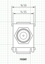 Northern NFKY1GHZWH | F Keystone Insert 1Mhz White, Fmale F-Connector Insert, White