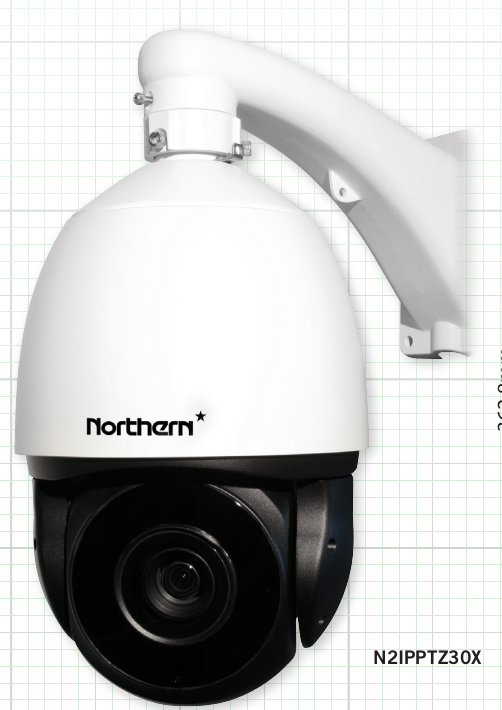 Northern Video N2IPPTZ30X | N2 Series 2Mp H.265 Ip Ptz Poe, /24Vac 30X Wdr 600' Ir In/Out, Ip66 White