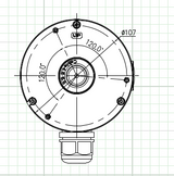 Liberty Security L3JB3 | L3 Series Junction Box for Camera Models: L3IP4TS, L3IP4TS4, L3IP4TFCS, L3IP8TS, L3IP8TS4, LA5TIR80, LA5TIR100, LA5TFC100
