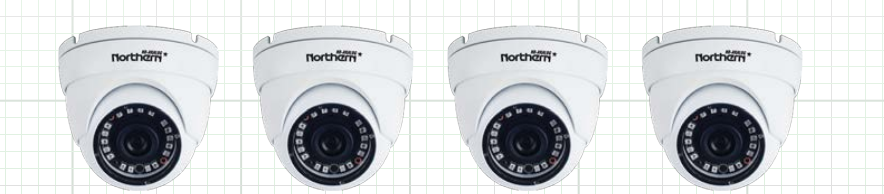 Northern Video N3HVR4KIT4C | N3 Series 4Ch Hd Analog Kit With 4Ch 2Tb Dvr And4X 2.8Mm 1080P Eyeball Cameras