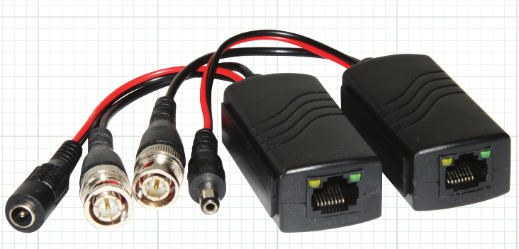 Northern Video VC5PAIRHD | Intrusion Detection Module, Pair Tvi,Cvi,Ahd,960H, Rj45 Balun? With 4 Bnc Pig