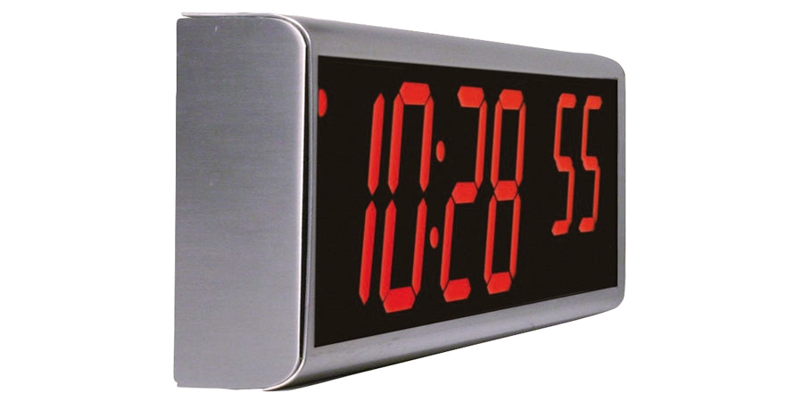 Novanex ONT6SS | PoE Clock, 17.5 in. W, LED, Stainless Steel, Surface Mount