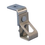 Nvent Caddy 6TIB | Thread Install Rod Hanger with Angle Bracket, 0.25" Hole 1, Plain, 0.375" Hole 2, Threaded
