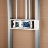 Nvent Caddy A1BF2GD1N | CADDY ALL-IN-ONE Between-Stud With Removable Mud Ring, Multi-Box, (5)1/2"/3/4", (1)1/2", (3)1" Knockouts, 2 Gang, 32.8 in³ Box, 5/8" Drywall, 3 5/8"