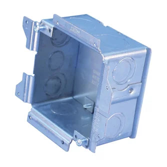 Nvent Caddy A1SD0G | CADDY ALL-IN-ONE Stud-Mounted Without Mud Ring, (5) 1/2", 3/4", (1) 1/2", (3) 1" Knockout Sizes, w/Ground, 3 5/8"