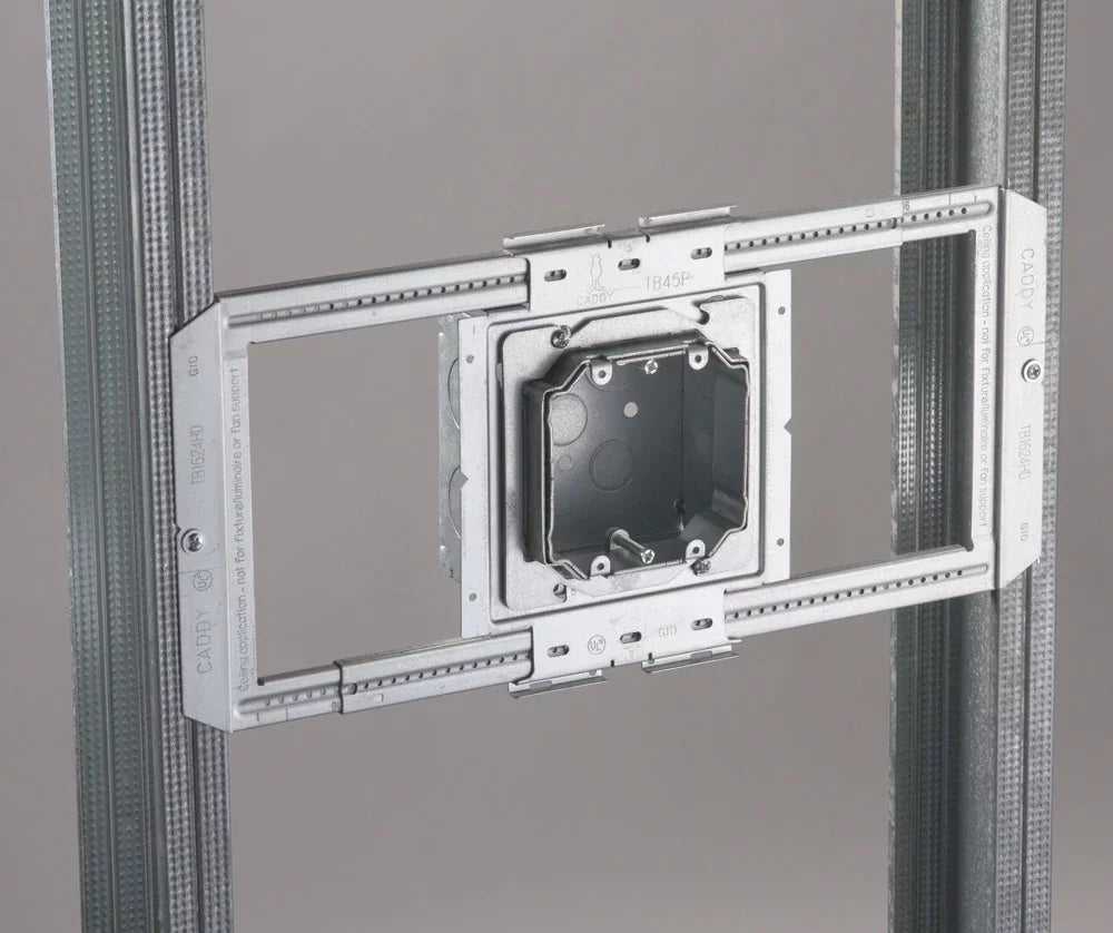 Nvent Caddy AMR1020SG | Adjustable Mud Ring, 1 Gang, 5/8"–1 1/4" Drywall
