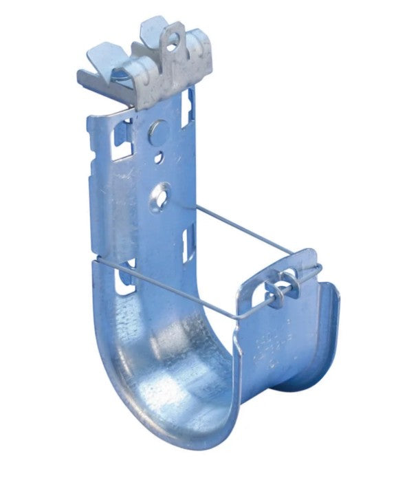 Nvent Caddy CAT16HP912 | Cat HP J-Hook with Hammer-On Flange Clip, Swivel, 1" dia, 1/2"–3/4" Flange