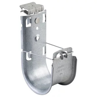 Nvent Caddy CAT32HP58SM | Cat HP J-Hook with Hammer-On Flange Clip, 2" dia, 5/16"–1/2" Flange