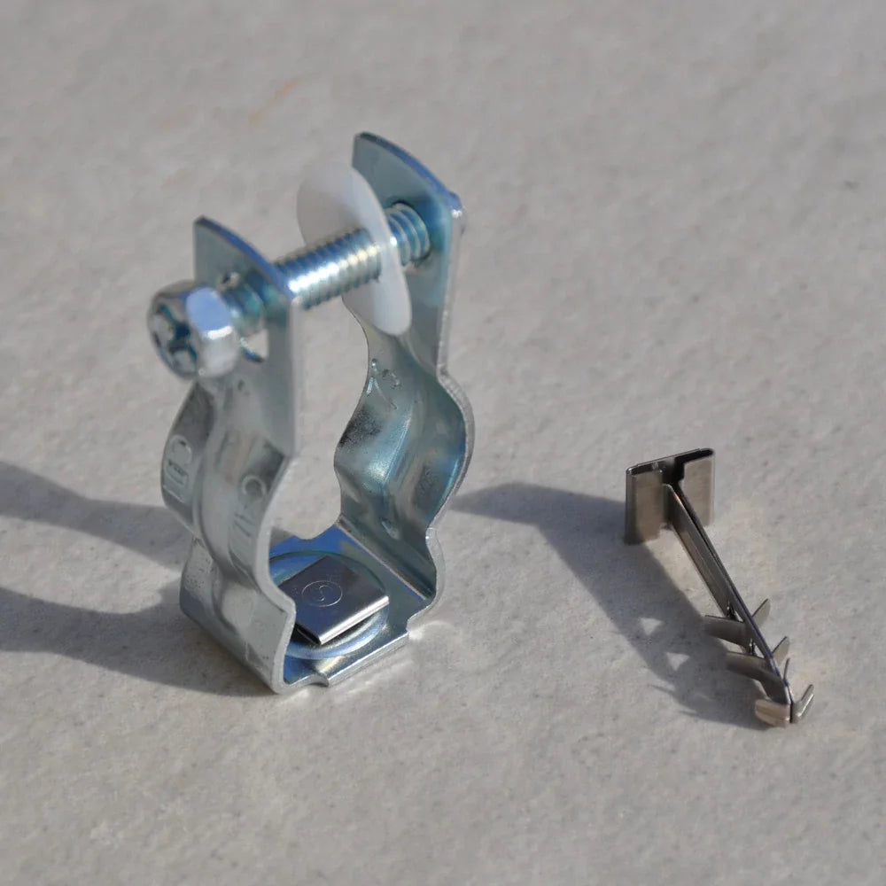 Nvent Caddy CD1B | Bolt Close Conduit/Pipe Clamp, Steel, 3/4" EMT, 3/4" Rigid/Pipe, 0.281" Hole