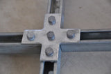 Nvent Caddy F280000EG | Five Hole Flat Cross Bracket, EG, 5.38" x 5.38"