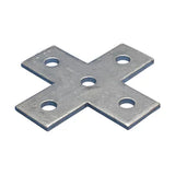 Nvent Caddy F280000EG | Five Hole Flat Cross Bracket, EG, 5.38" x 5.38"