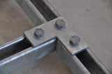 Nvent Caddy F360000EG | Three Hole Flat Corner Bracket, Steel, EG, 3.5" x 3.5"