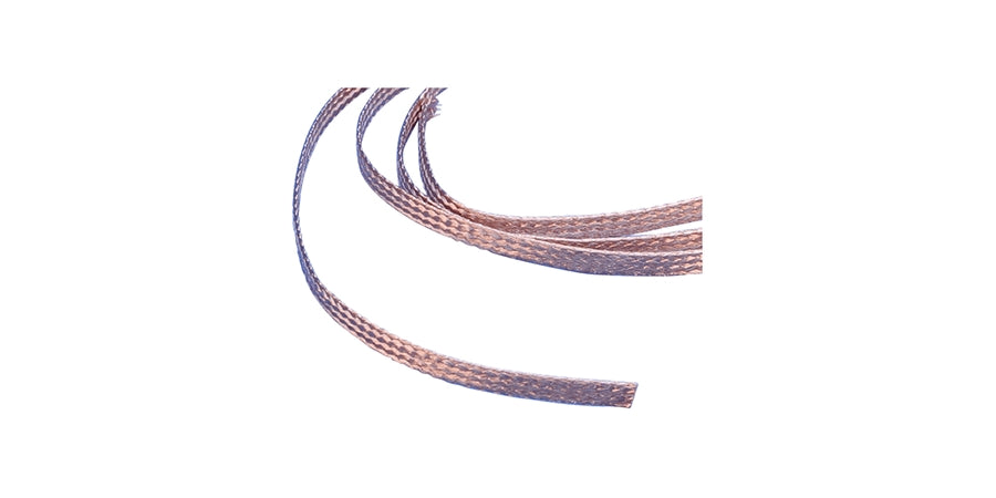 Nvent Eriflex FRCB1535 | Flat Braid, Width 0.9 in., Copper, Overall Length 82 ft., 69.07 kcmil