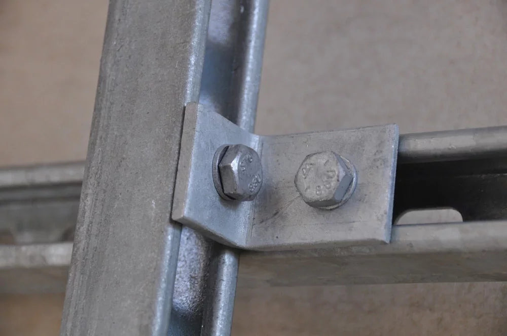 Nvent Caddy L100000EG | 1-1 Hole Angle Bracket, Steel, EG, 2.25" x 1.625"