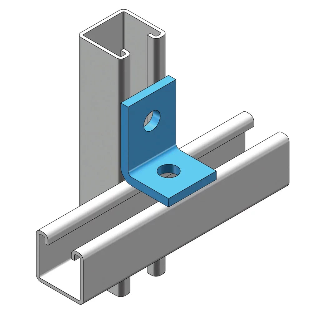 Nvent Caddy L100000EG | 1-1 Hole Angle Bracket, Steel, EG, 2.25" x 1.625"