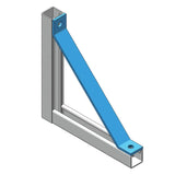 Nvent Caddy L441200EG | 1-1 Hole 45° Angle Brace, EG, 12" x 10.5"