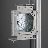 Nvent Caddy PKP1M5 | Box Mounting Plate w/Far Side Support on Stud Assembly, 1 Gang, w/Ground