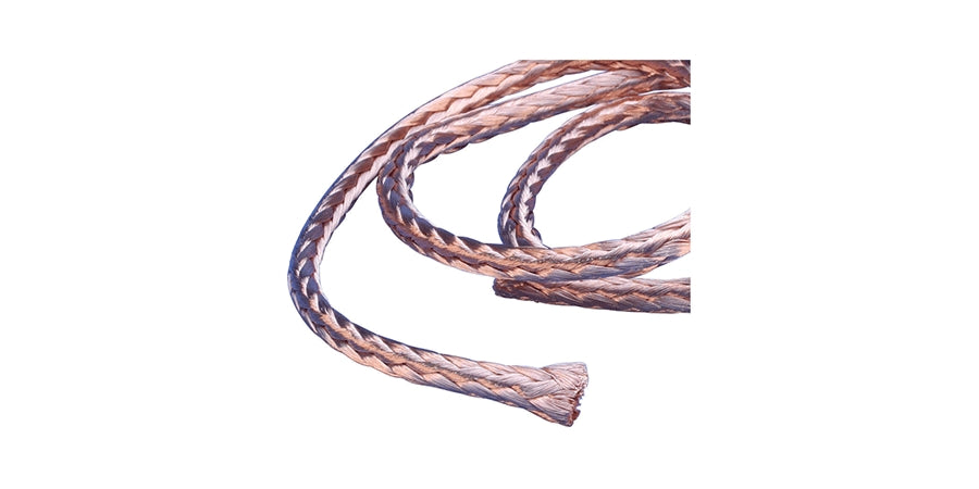 Nvent Eriflex RRCB1550 | Round Braid, Copper, 0.43 in. Diameter, 82 ft. Length, 2820 Wires, 250 A