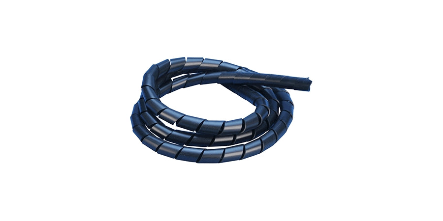 Nvent Eriflex SPIRFLEXI22 | Spiral Sleeve, Black, 0.87 in. Dia, 82 ft. Lg, Polyethylene, 185 F Max