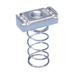 Nvent Caddy SPRA0037EG | Strut Nut with Spring, Channel Type A, Steel, EG, 3/8" Rod