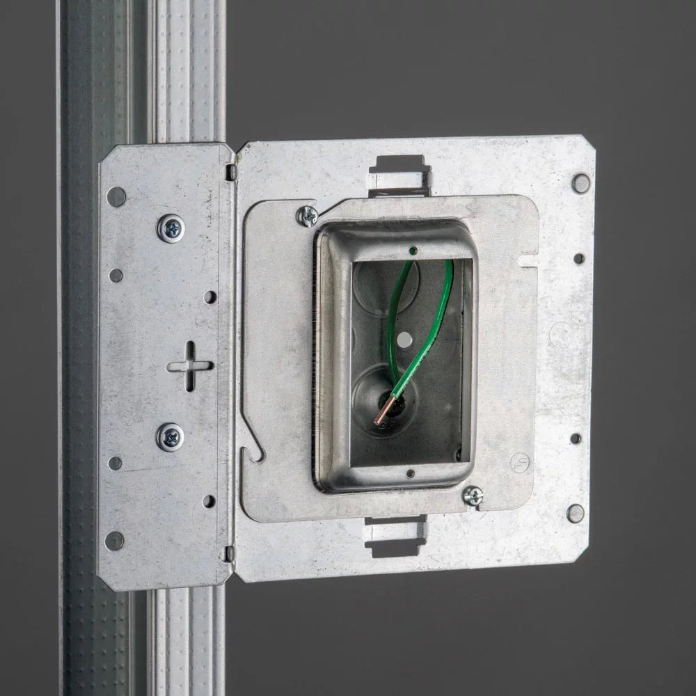 Nvent Caddy UMP1M6 | UUM Bracket on Stud Assembly, 4 11/16" Box, 2 Gang 3/4" Deep Mud Ring