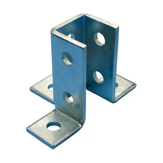 Nvent Caddy W200000EG | Nine Hole Corner Connector, 3-Way, EG, 3.5" x 5.438" x 3.75"