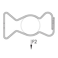 Nvent Caddy 16M | Snap Close Conduit/Pipe Clamp, Spring Steel, 1" Emt, 1" Rigid/Pipe, 1.181"-1.378" Od, 9/32" Hole, Plain