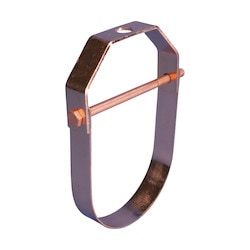 Nvent Caddy 4020500CP | 402 Clevis Hanger For Copper Tube, Light Duty, 5" Pipe, 5.125" Od, 1/2" Rod