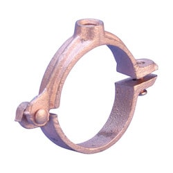 Nvent Caddy 4560250CP | 456 Malleable Split Ring Hanger For Copper Tube, 2 1/2" Copper Tube, 2 5/8" Od, 1/2" Rod