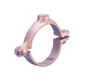 Nvent Caddy 4560400CP | 456 Malleable Split Ring Hanger For Copper Tube, 4" Copper Tube, 4 1/8" Od, 1/2" Rod