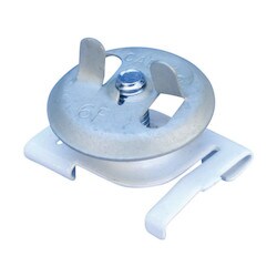 Nvent Caddy 4G162WH | 4G16 Twist Clip With Wing Nut, Spring Steel, Painted, White, 2" Screw