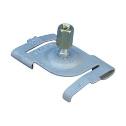Nvent Caddy 4G8WB | 4G8 Twist Clip For Track Lighting, Caddy Armour, 15/16" T-Grid, #8 Screw, 5/8" Screw, Brass Barrel Nut