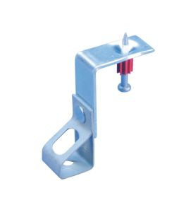 Nvent Caddy 4TIBSF | Thread Install Rod Hanger With Shot-Fire Bracket, Steel, Spring Steel, Eg, Caddy Armour, 1/4" Rod, 2.35" X 2.31"