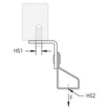Nvent Caddy 4TIB | Thread Install Rod Hanger With Angle Bracket, 0.25" Hole 1, Plain, 0.25" Hole 2, Threaded