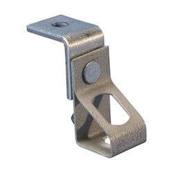 Nvent Caddy 6TB | Thread Install Rod Hanger With Angle Bracket, 0.25" Hole 1, Plain, 0.375" Hole 2, Plain