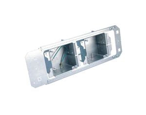 Nvent Caddy A1BF0GD0N | All-In-One Between-Stud Without Mud Ring, Multi-Box, (5)1/2"/3/4", (1)1/2", (3)1" Knockouts, 3 5/8"