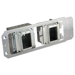 Nvent Caddy A1BF1G41N | All-In-One Between-Stud With Removable Mud Ring, Multi-Box, (4) 1", (4) 1 1/4" Knockouts, 1 Gang, 42 In3 Box, 5/8" Drywall, 3 5/8"