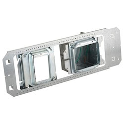 Nvent Caddy A1BF2G41NAO | All-In-One Between-Stud With Removable Mud Ring, Multi-Box, 2 Gang, 5/8" Drywall, 3 5/8"