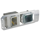 Nvent Caddy A1BF2G51N | All-In-One Between-Stud With Removable Mud Ring, Multi-Box, (4) 1", (4) 1 1/4" Knockouts, 2 Gang, 64 In3 Box, 5/8" Drywall, 3 5/8"