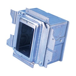Nvent Caddy A1SD1NS | All-In-One Stud-Mounted With Removable Mud Ring, 1 Gang, No Ground, 5/8" Drywall, 2 1/2"