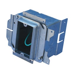 Nvent Caddy A1SF1GSP250 | All-In-One Stud-Mounted With Removable Mud Ring, 1 Gang, With Ground, 5/8" Drywall, 3 5/8"