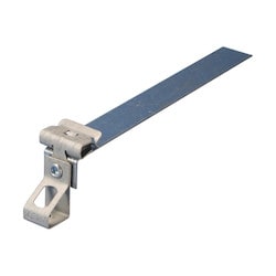 Nvent Caddy C4TI58 | H-Ti/Tr Rod To Flange Clip With Retainer, 1/4" Rod, 5/16"-1/2" Flange