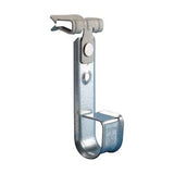 Nvent Caddy CAT1258SM | Nvent Caddy Cablecat J-Hook With Hammer-On Flange Clip, Steel, Spring Steel, 3/4" Dia, 5/16"-1/2" Flange